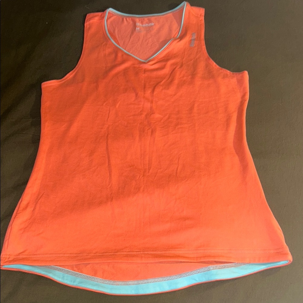 Women's Melon Coloured Athletic Tank Top